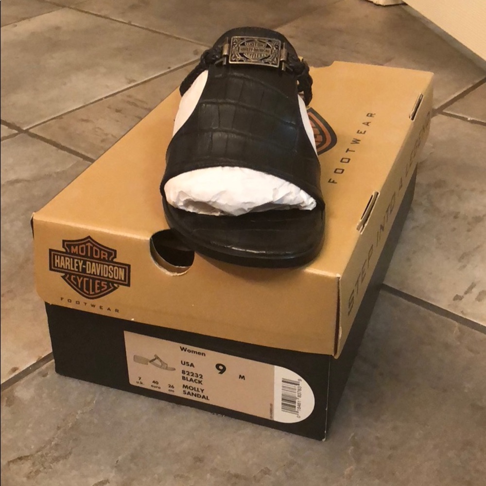 Harley Davidson black Molly sandal